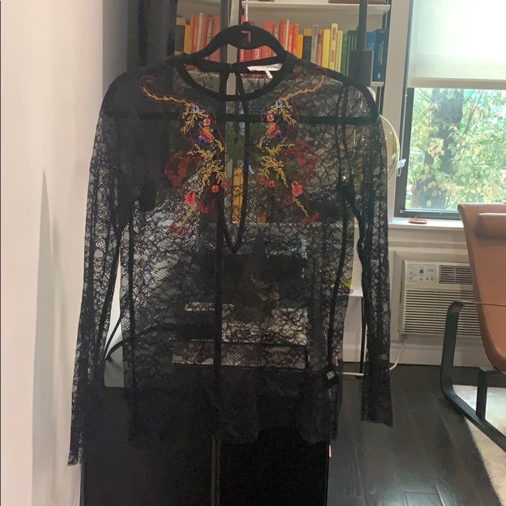 SANDRO lace top
